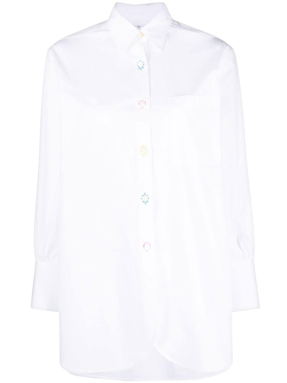 PS Paul Smith embroidered-button hole shirt - White von PS Paul Smith