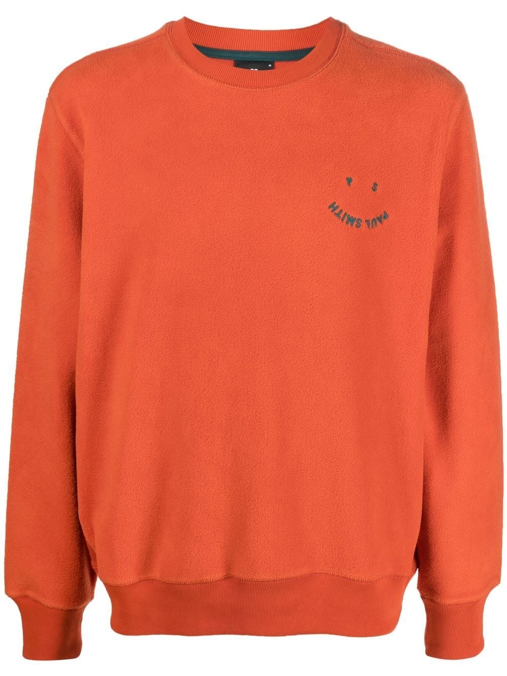 PS Paul Smith enbroidered-logo detail jumper - Orange von PS Paul Smith