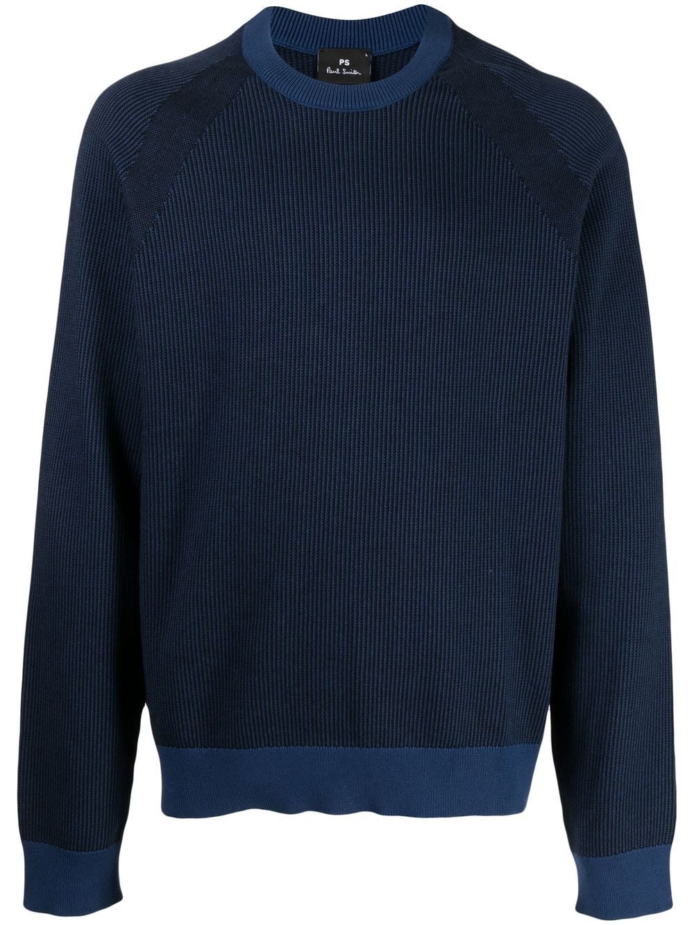 PS Paul Smith fine-ribbed crew-neck jumper - Blue von PS Paul Smith