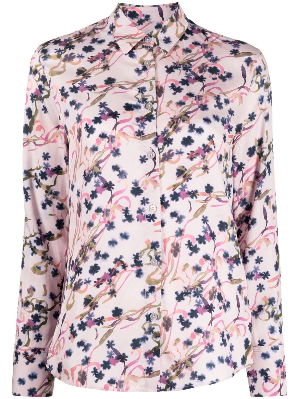 PS Paul Smith floral-print button-up shirt - Pink von PS Paul Smith