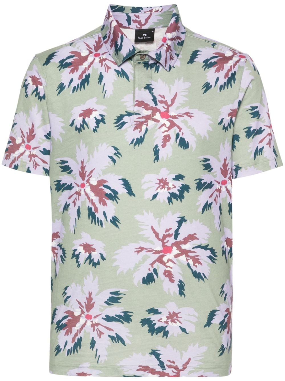 PS Paul Smith floral-print cotton polo shirt - Green von PS Paul Smith