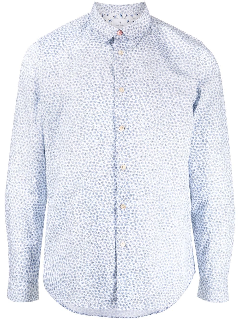 PS Paul Smith floral-print cotton shirt - White von PS Paul Smith