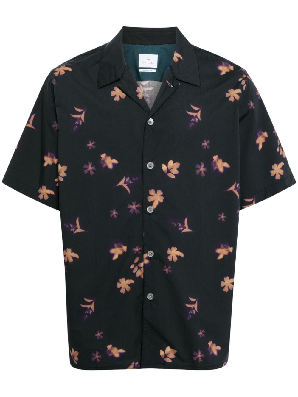 PS Paul Smith floral-print organic-cotton shirt - Grey von PS Paul Smith