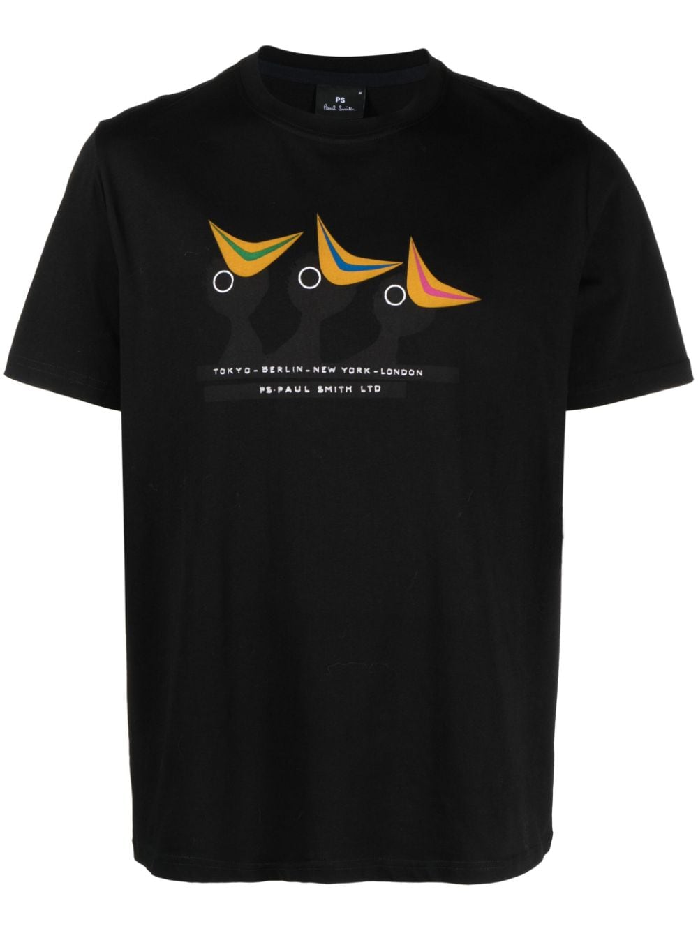 PS Paul Smith graphic-print cotton T-shirt - Black von PS Paul Smith