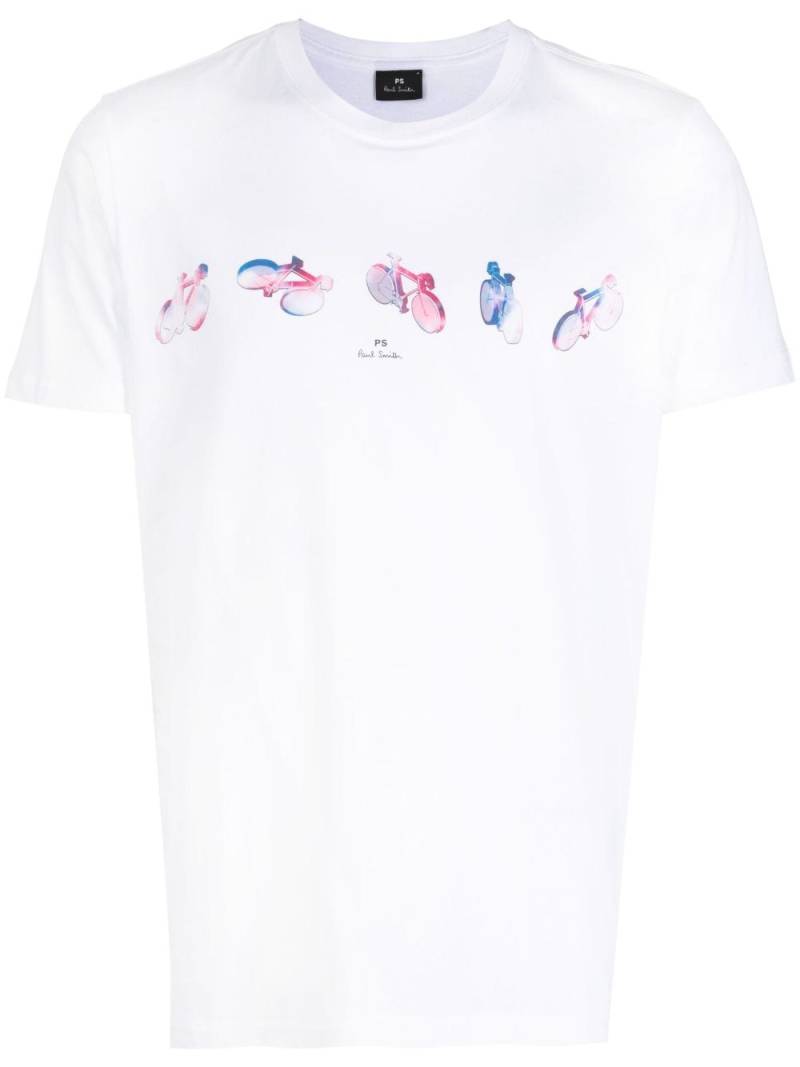 PS Paul Smith graphic-print cotton T-shirt - White von PS Paul Smith