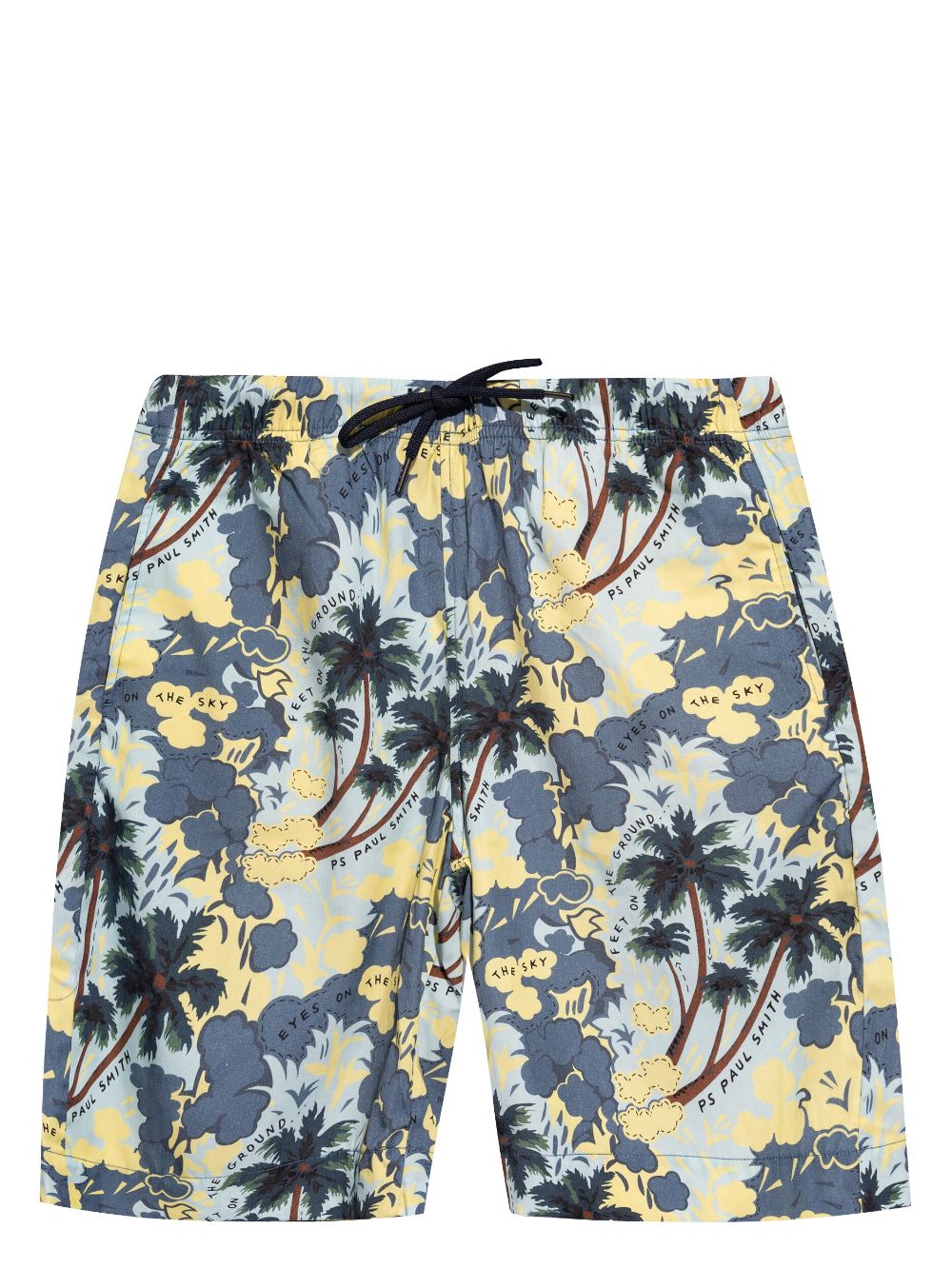 PS Paul Smith graphic-print elasticated-waist shorts - Blue von PS Paul Smith