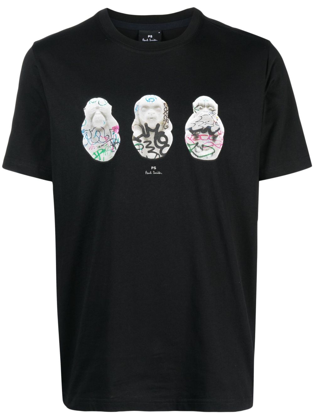 PS Paul Smith graphic-print organic cotton T-shirt - Black von PS Paul Smith