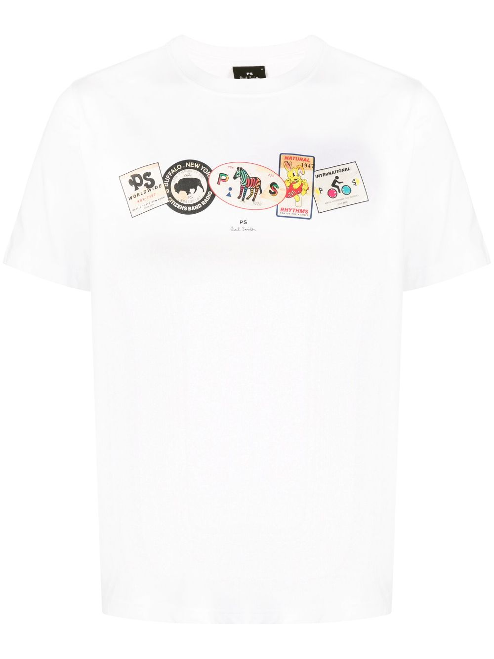 PS Paul Smith graphic-print organic cotton T-shirt - White von PS Paul Smith