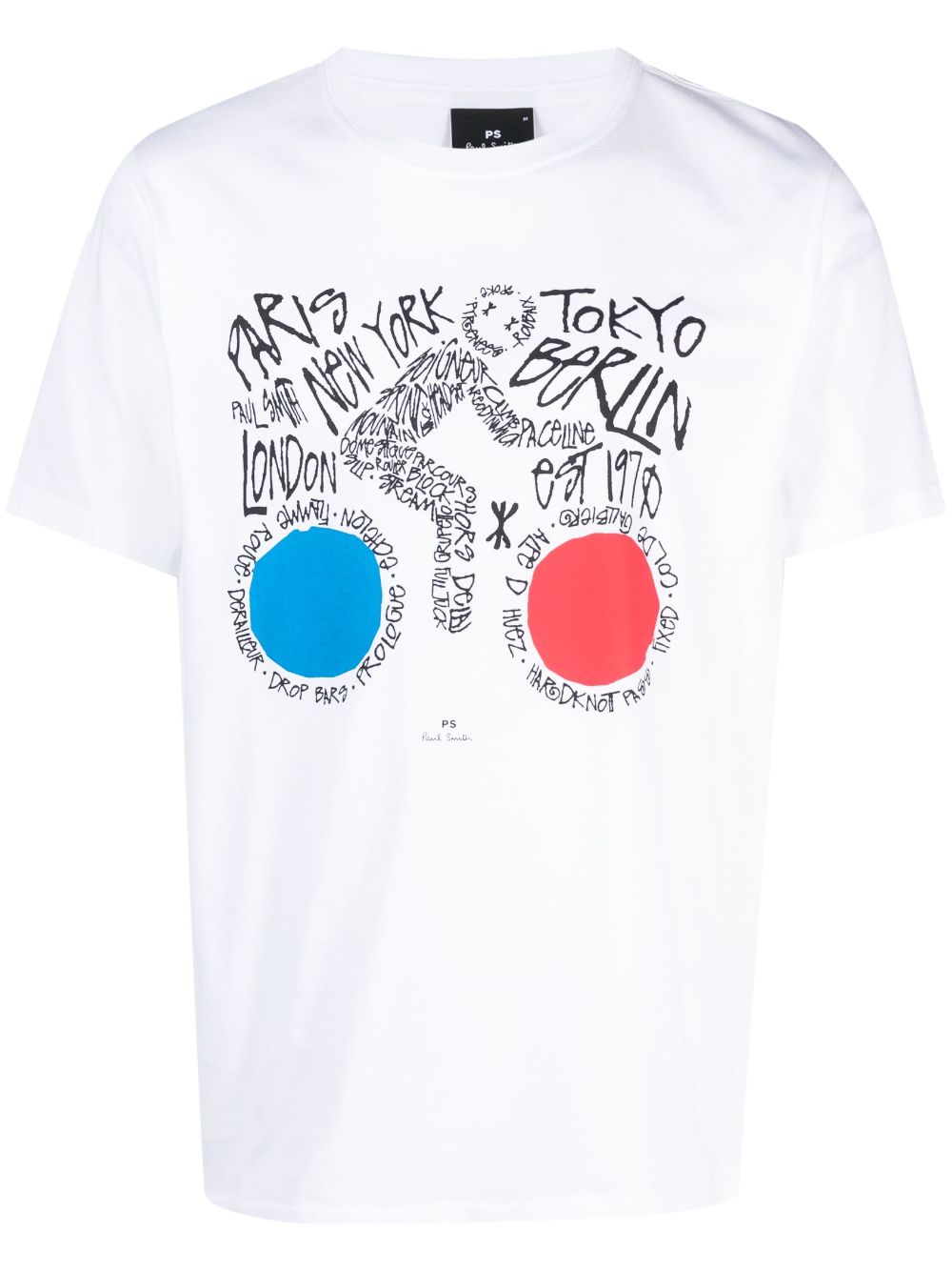 PS Paul Smith graphic-print organic cotton T-shirt - White von PS Paul Smith