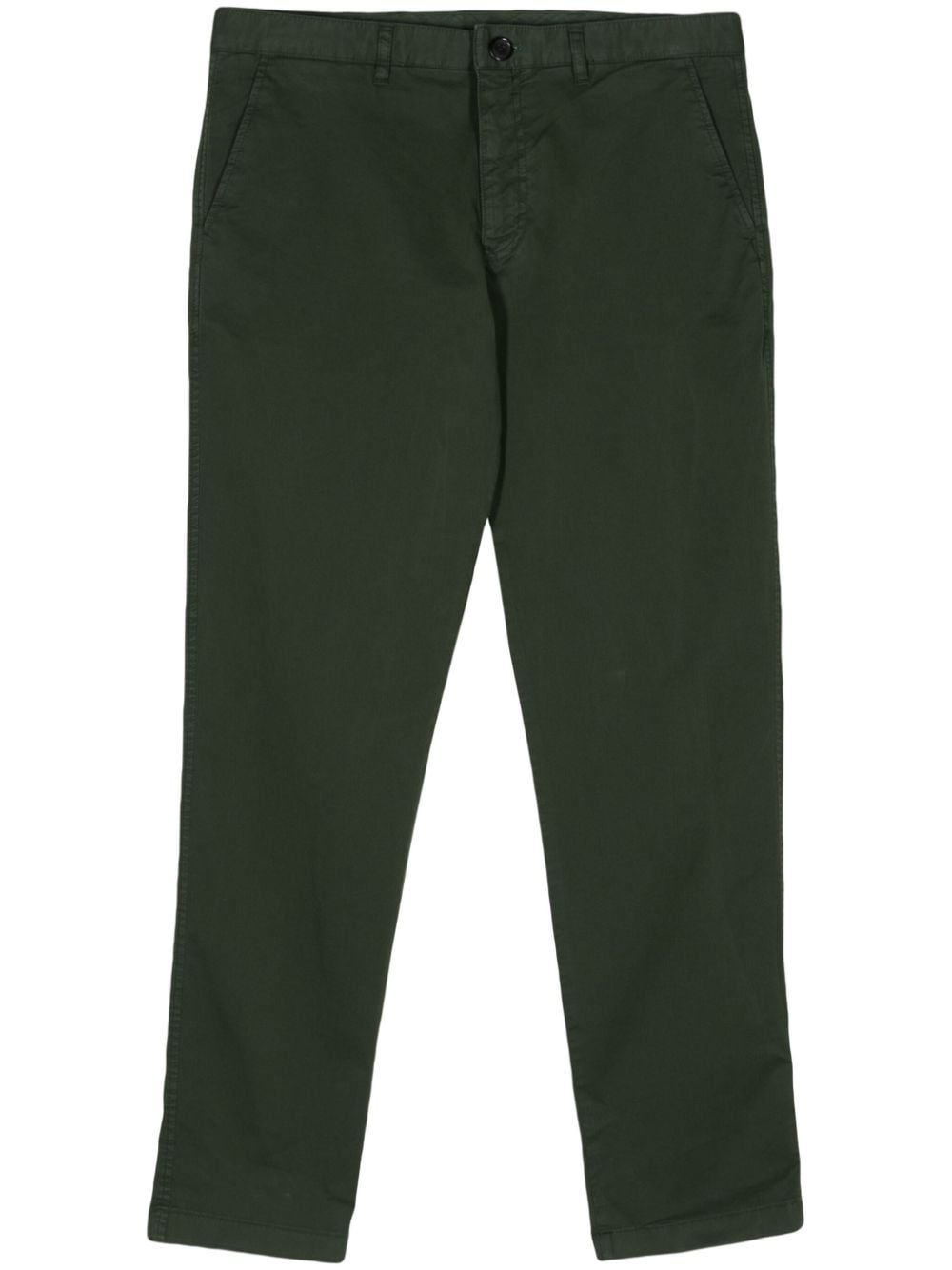 PS Paul Smith logo-appliqué slim-cut chino trousers - Green von PS Paul Smith