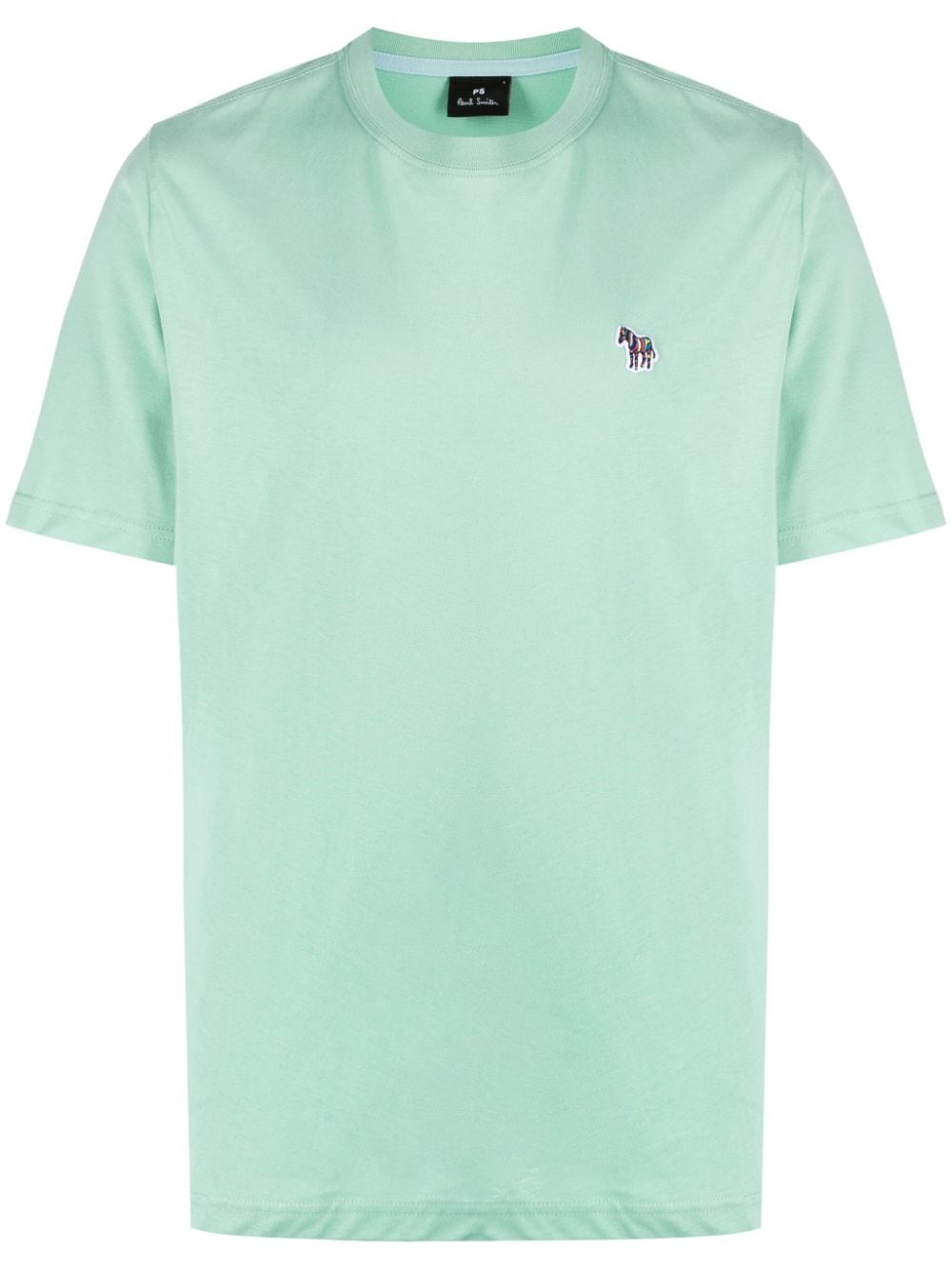 PS Paul Smith logo-embroidered cotton T-shirt - Green von PS Paul Smith