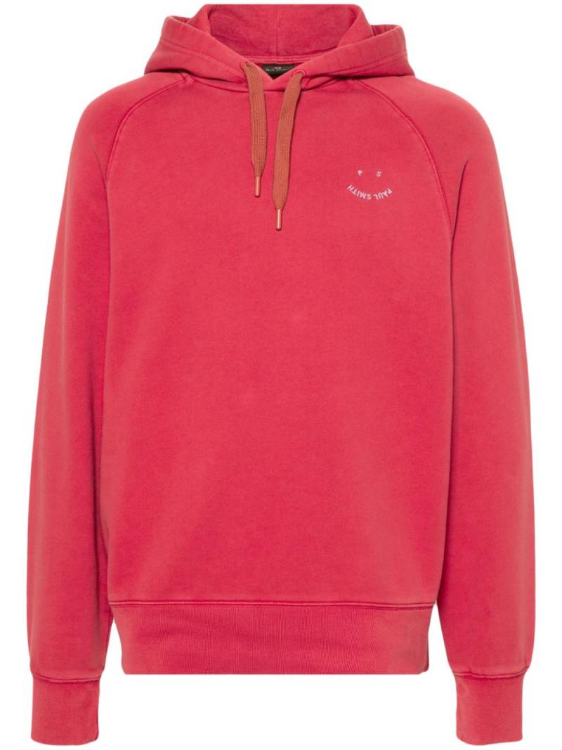 PS Paul Smith logo-embroidered cotton hoodie von PS Paul Smith