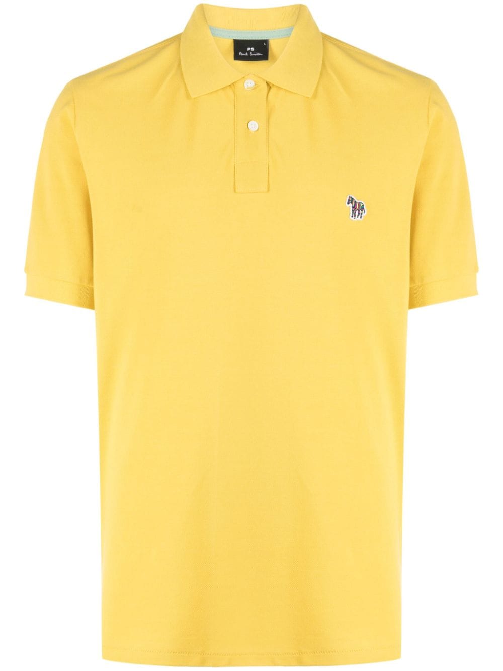 PS Paul Smith logo-embroidered cotton polo shirt - Yellow von PS Paul Smith