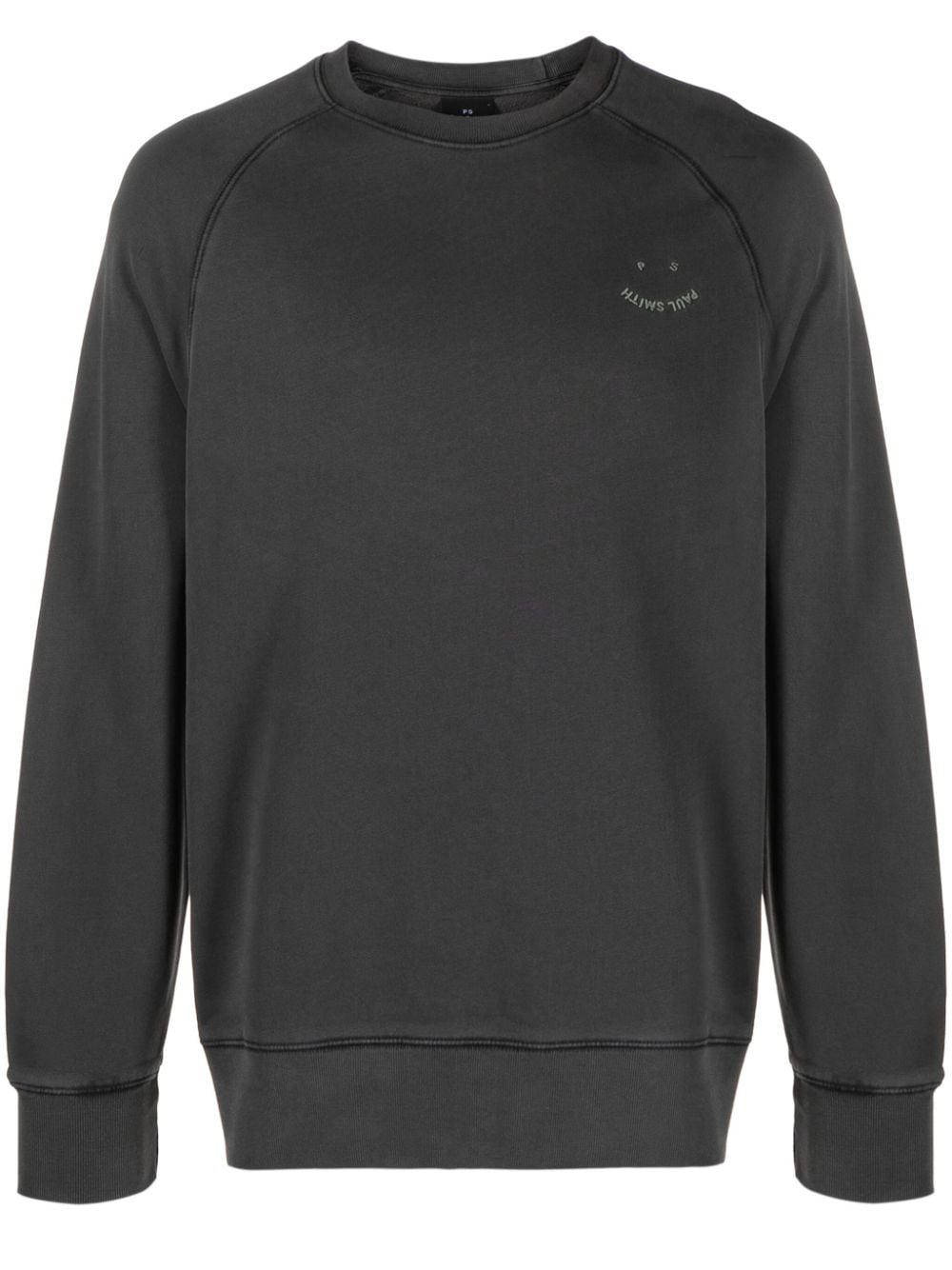 PS Paul Smith logo-embroidered cotton sweatshirt - Grey von PS Paul Smith