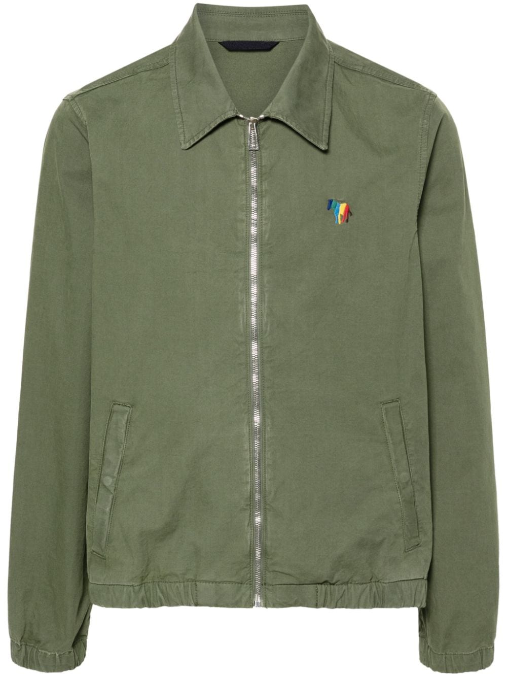 PS Paul Smith logo-embroidered jacket - Green von PS Paul Smith