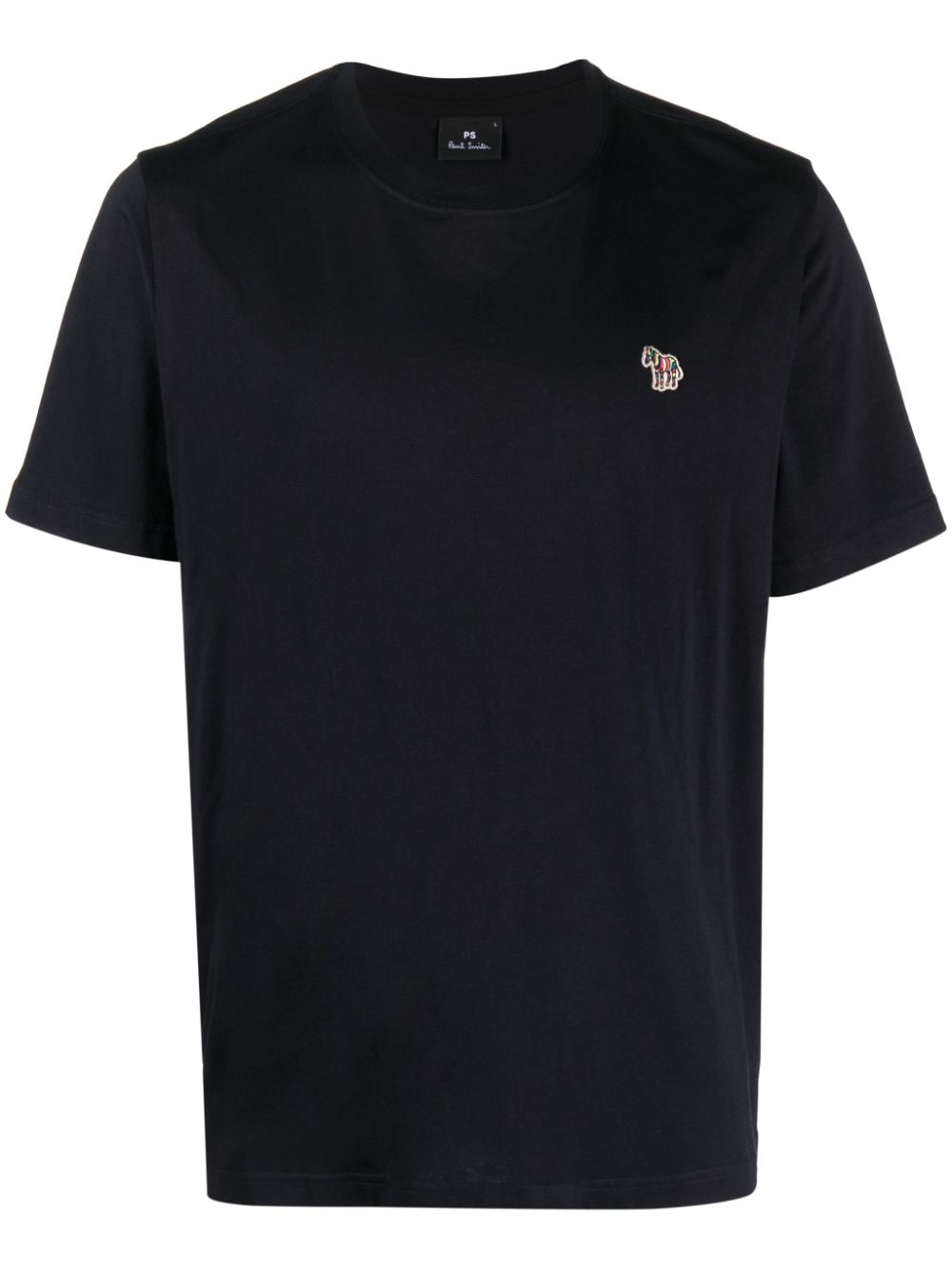 PS Paul Smith logo-embroidered organic cotton T-shirt - Blue von PS Paul Smith