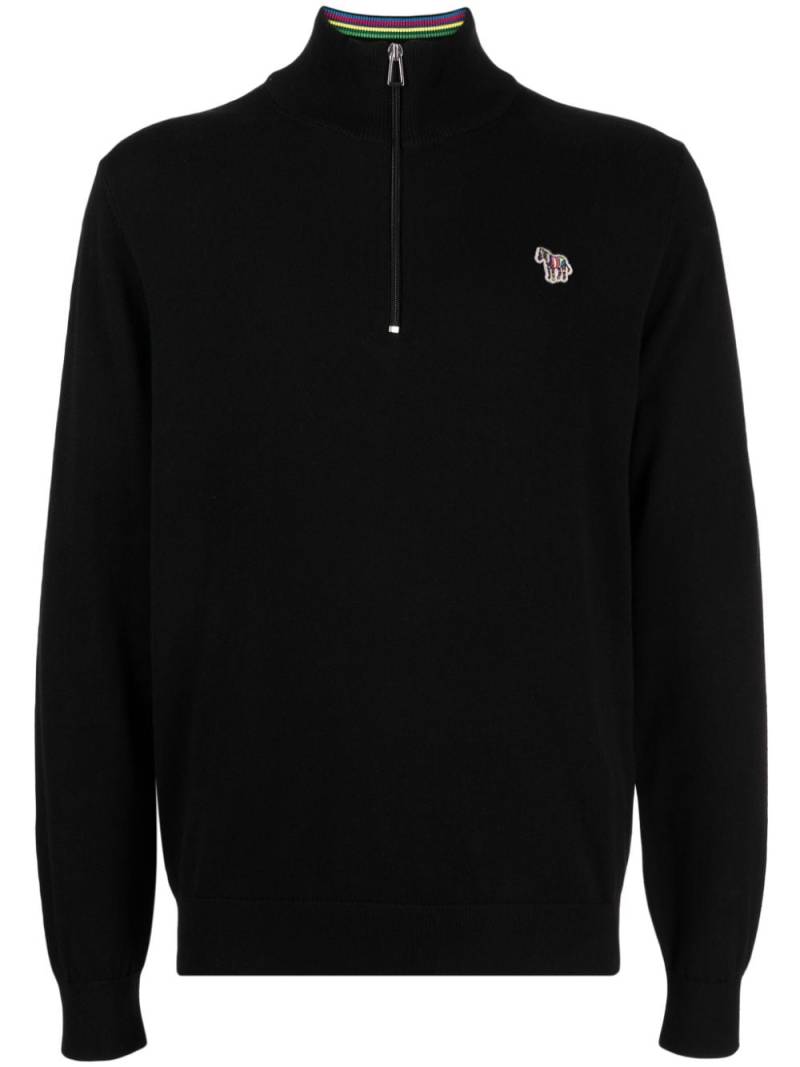 PS Paul Smith logo-embroidered sweatshirt - Black von PS Paul Smith