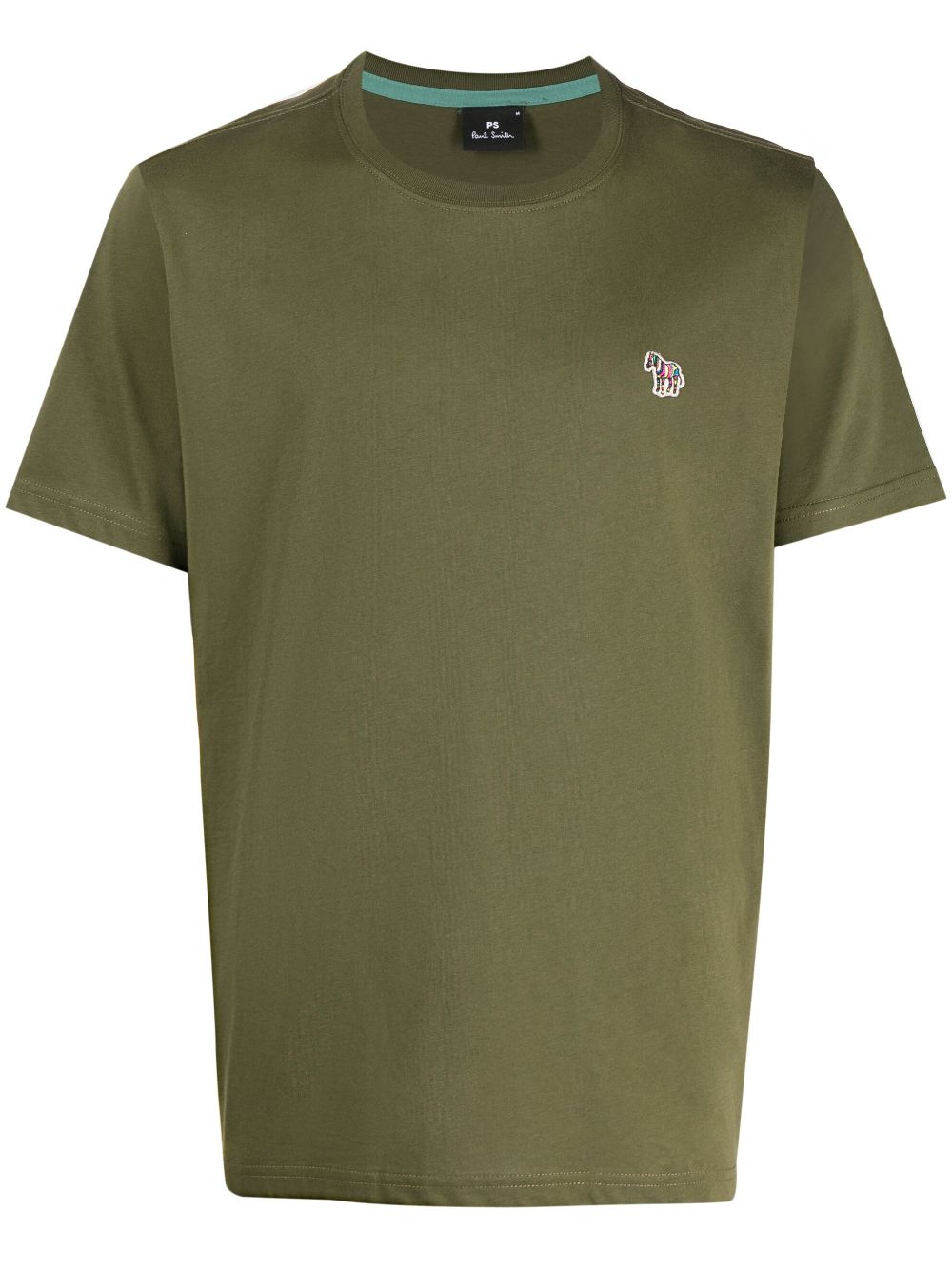 PS Paul Smith logo-patch cotton T-shirt - Green von PS Paul Smith