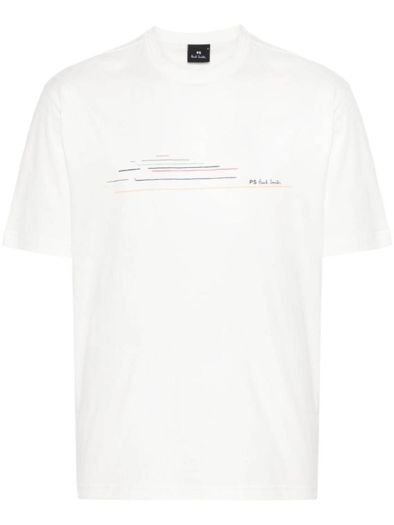 PS Paul Smith logo-print cotton T-shirt - White von PS Paul Smith
