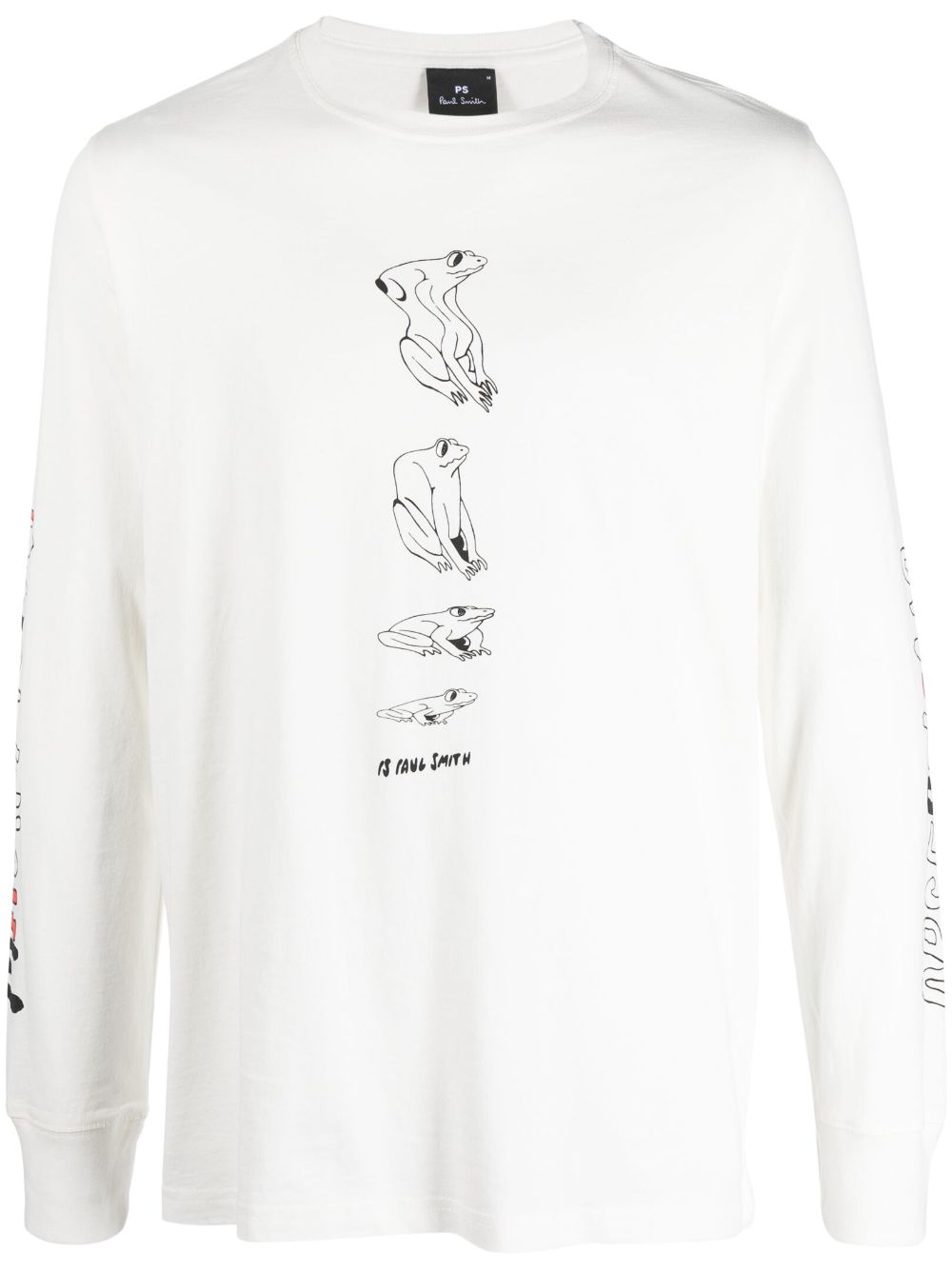 PS Paul Smith logo-print detail organic-cotton T-shirt - White von PS Paul Smith