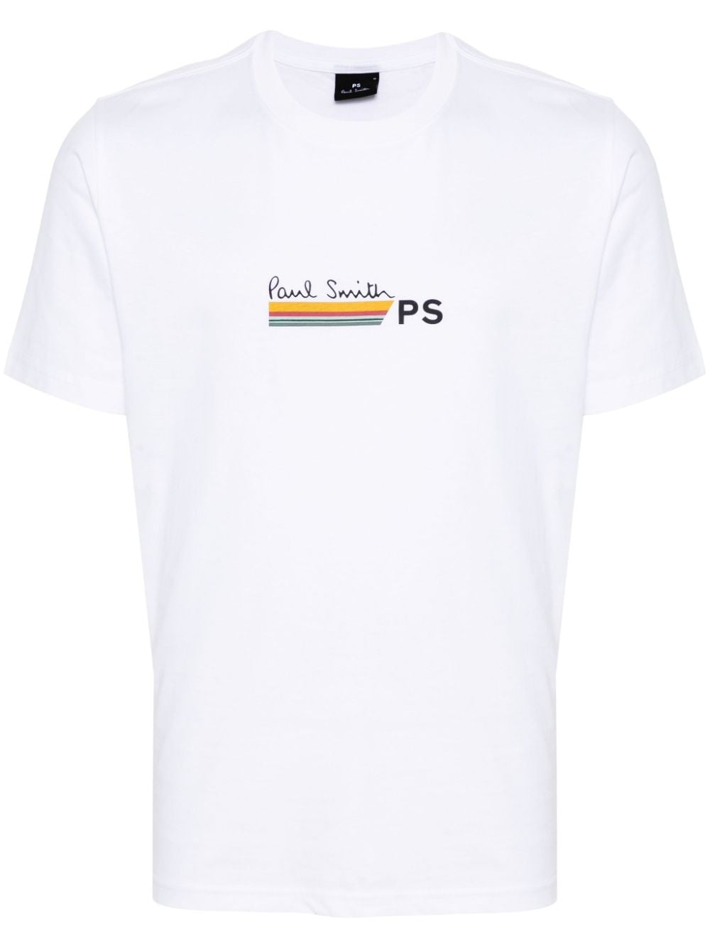 PS Paul Smith logo-print organic cotton T-shirt - White von PS Paul Smith