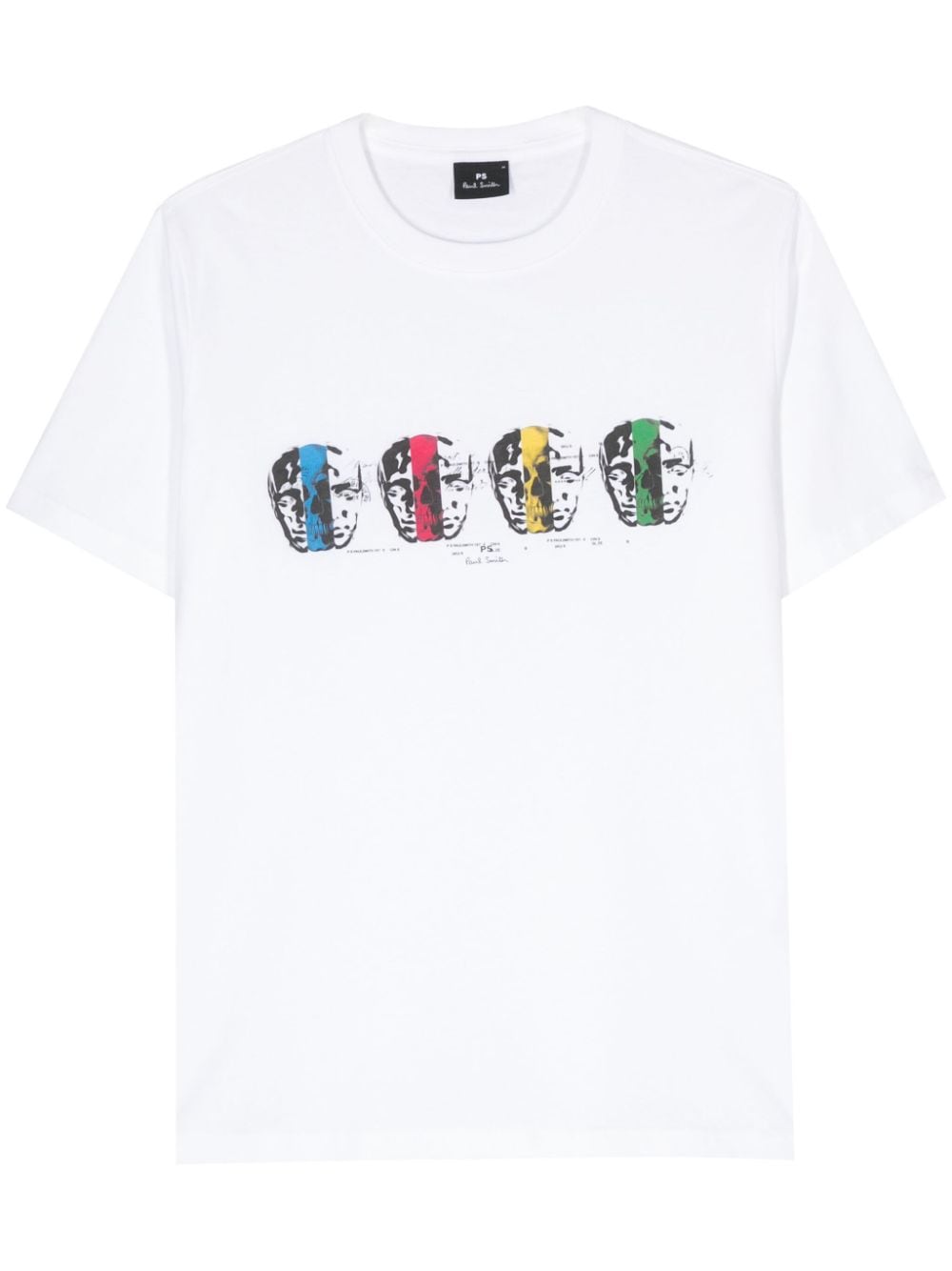 PS Paul Smith logo-print organic cotton T-shirt - White von PS Paul Smith