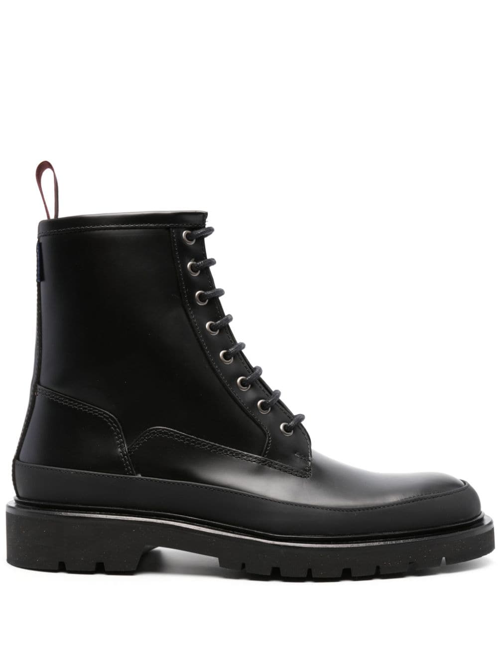 PS Paul Smith logo-tag leather boots - Black von PS Paul Smith