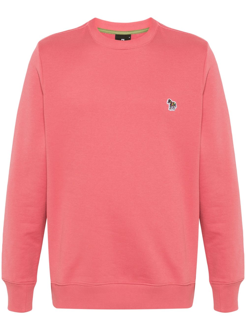 PS Paul Smith motif-appliqué cotton sweatshirt - Pink von PS Paul Smith