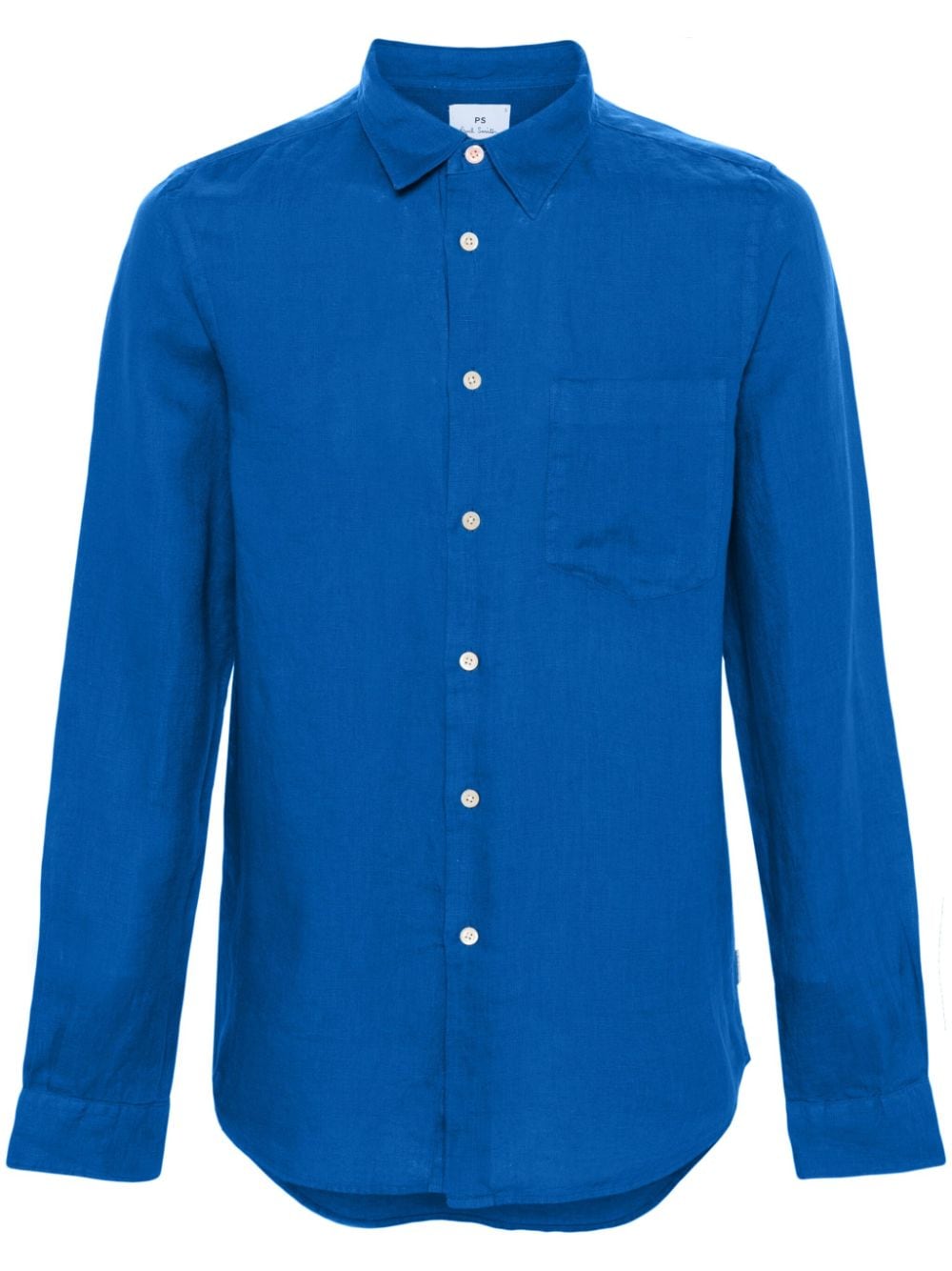 PS Paul Smith patch-pocket linen shirt - Blue von PS Paul Smith