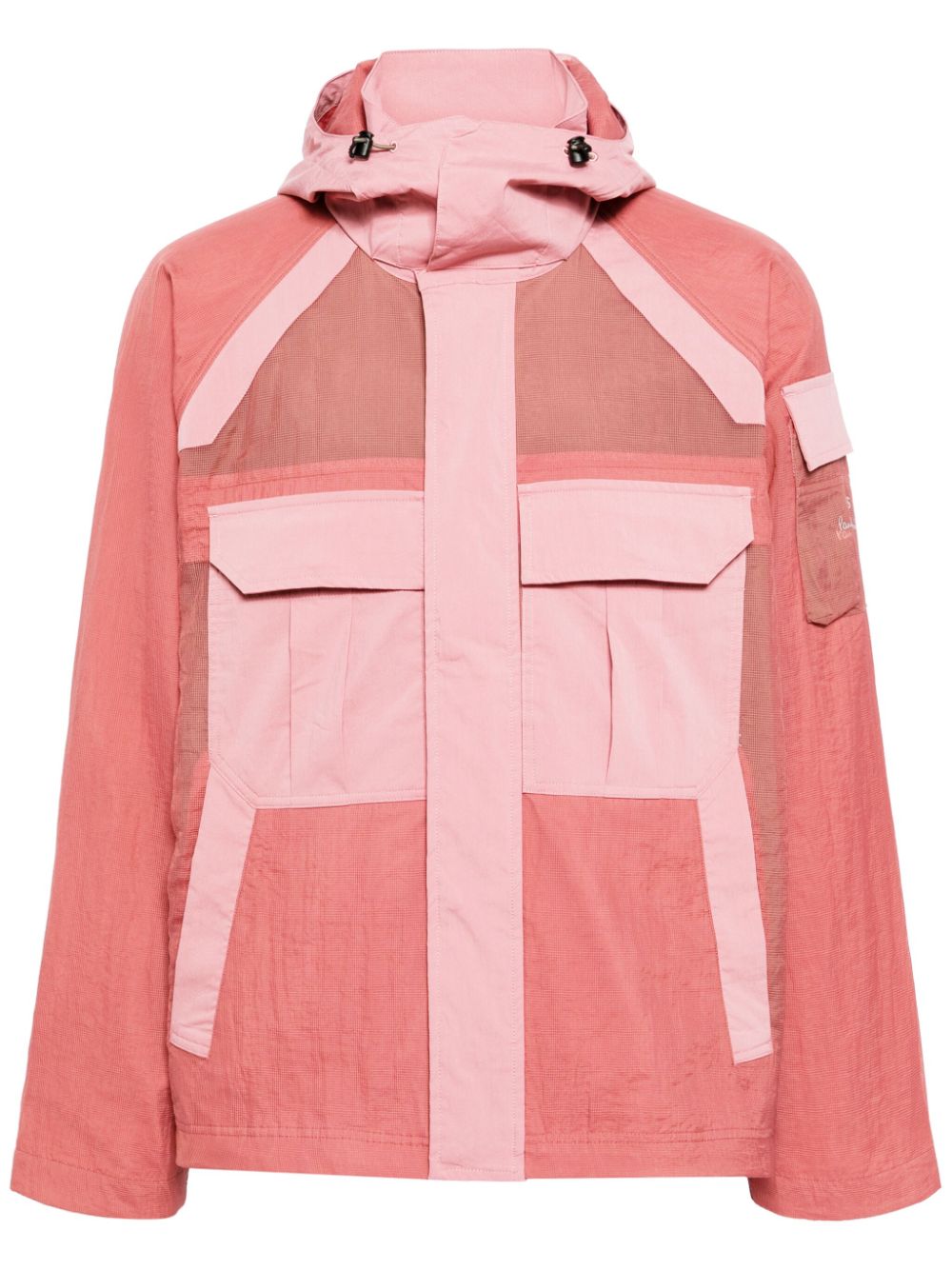 PS Paul Smith patchwork hooded jacket - Pink von PS Paul Smith