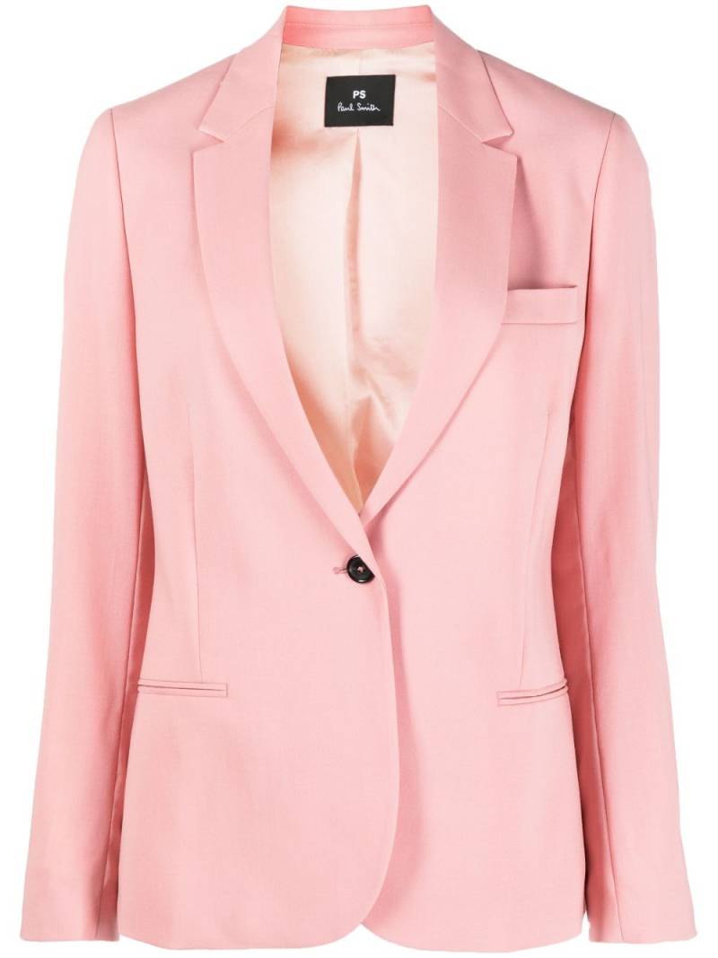 PS Paul Smith single-breasted wool blazer - Pink von PS Paul Smith