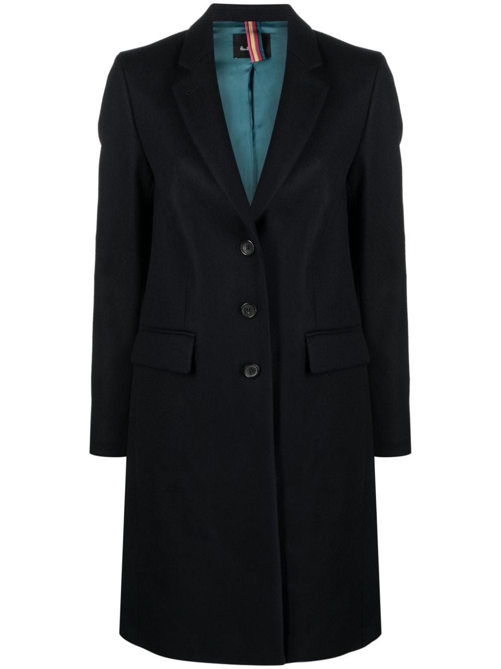 PS Paul Smith single-breasted wool coat - Blue von PS Paul Smith