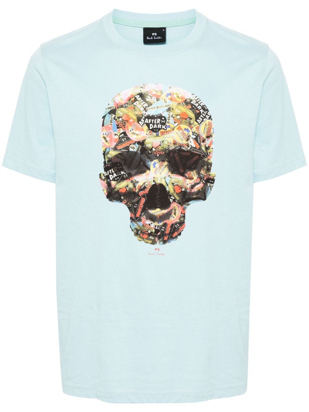 PS Paul Smith skull-print cotton T-shirt - Blue von PS Paul Smith