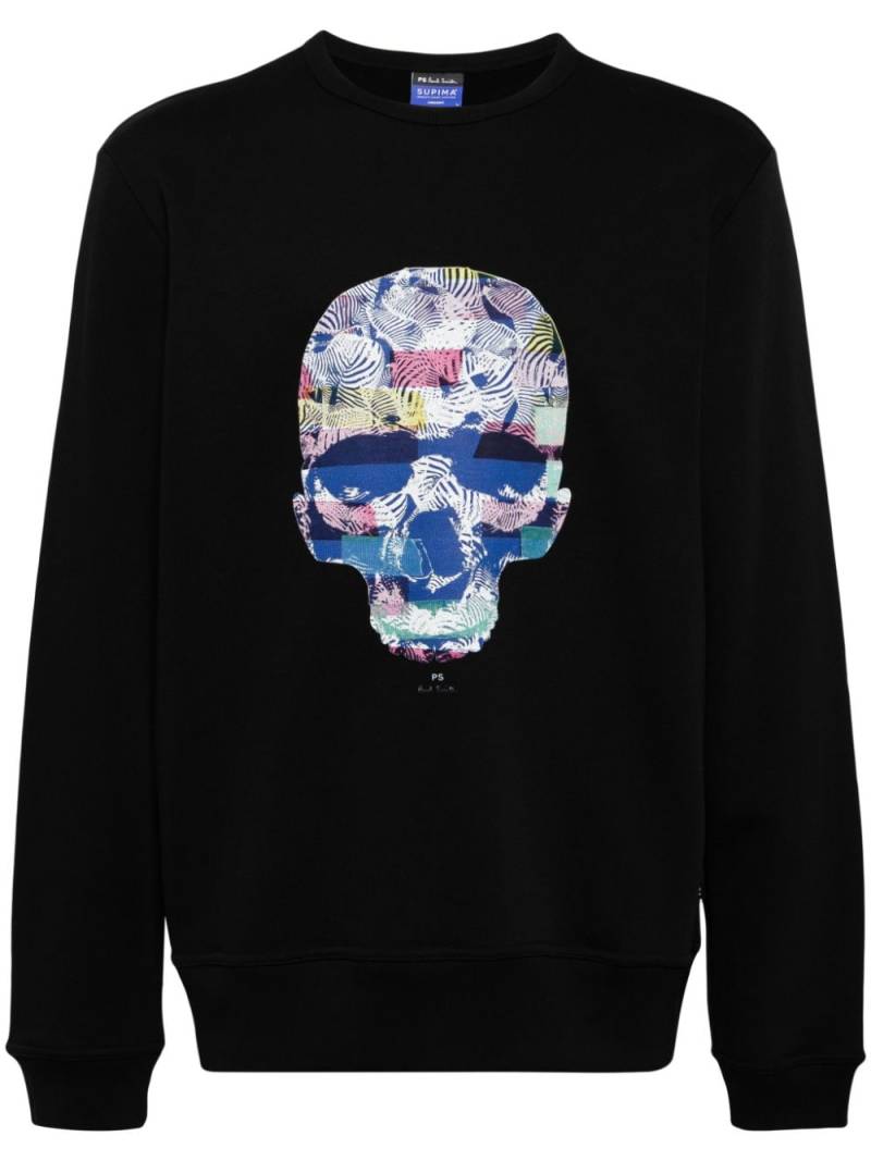 PS Paul Smith skull-print organic cotton sweatshirt - Black von PS Paul Smith