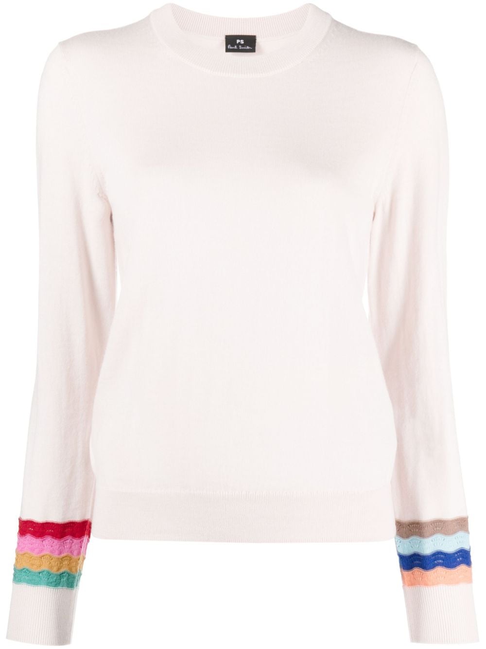 PS Paul Smith stripe-detail fine-ribbed jumper - Pink von PS Paul Smith