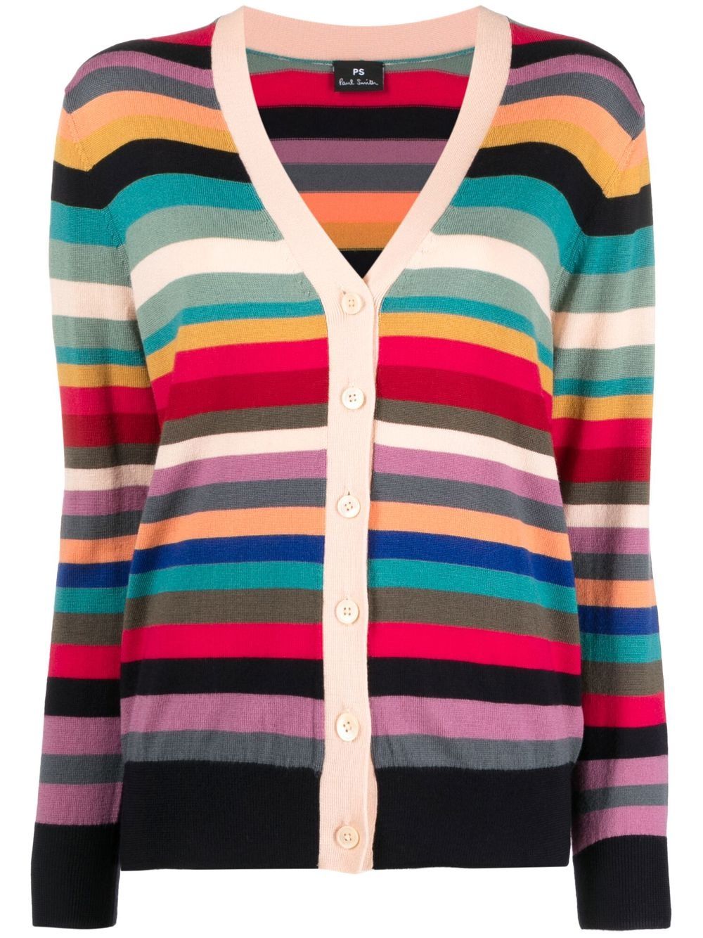 PS Paul Smith striped knit cardigan - Black von PS Paul Smith