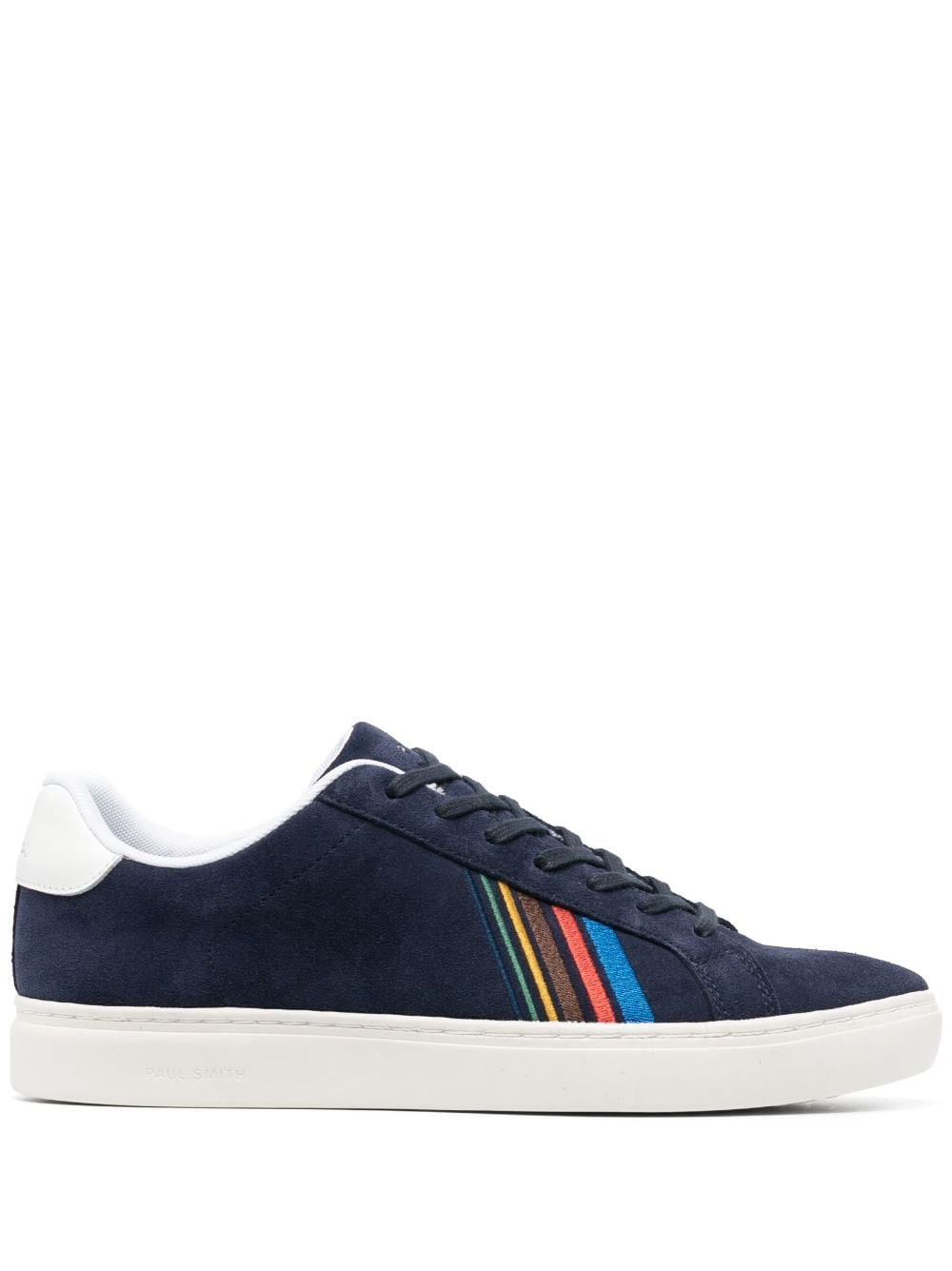 PS Paul Smith striped lace-up suede sneakers - Blue von PS Paul Smith