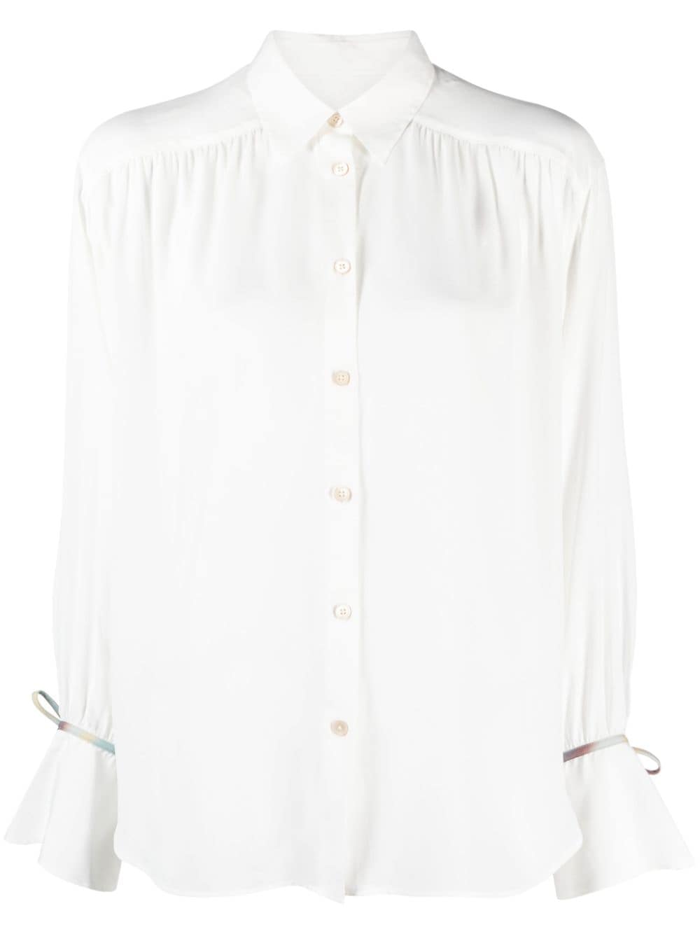 PS Paul Smith tied-cuffs long-sleeves shirt - White von PS Paul Smith