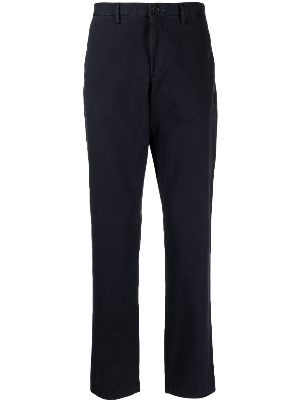 PS Paul Smith zebra-embroidered straight-leg trousers - Blue von PS Paul Smith