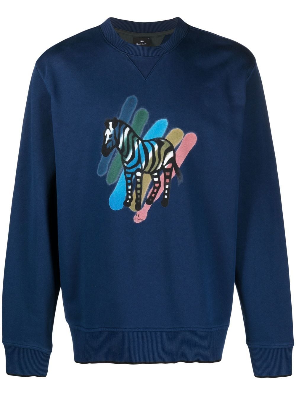 PS Paul Smith zebra-logo organic cotton sweatshirt - Blue von PS Paul Smith