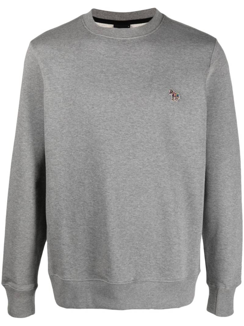 PS Paul Smith zebra-logo organic cotton sweatshirt - Grey von PS Paul Smith