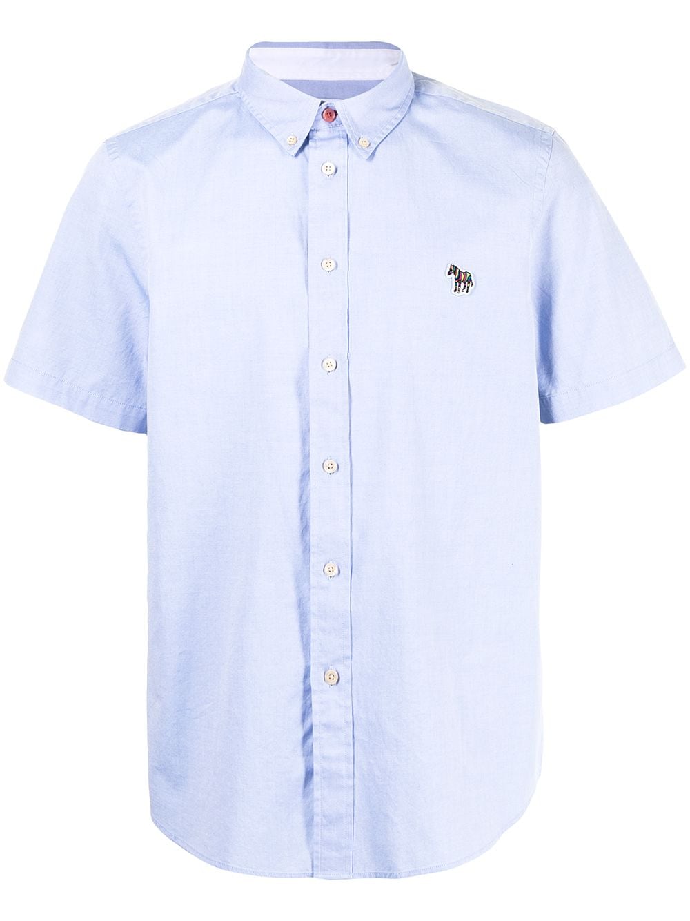 PS Paul Smith zebra patch organic cotton shirt - Blue von PS Paul Smith