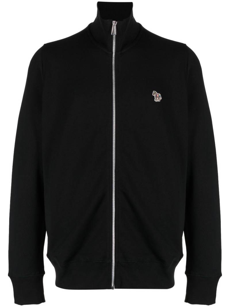 PS Paul Smith zebra-patch zip-fastening sweatshirt - Black von PS Paul Smith