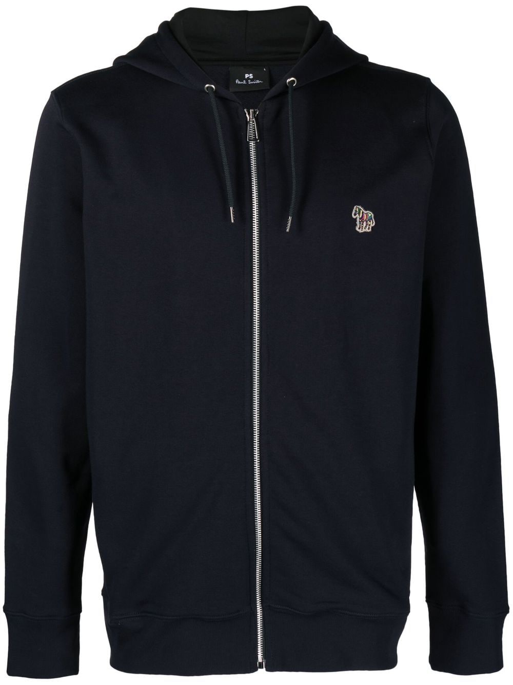 PS Paul Smith zipped organic cotton hoodie - Blue von PS Paul Smith