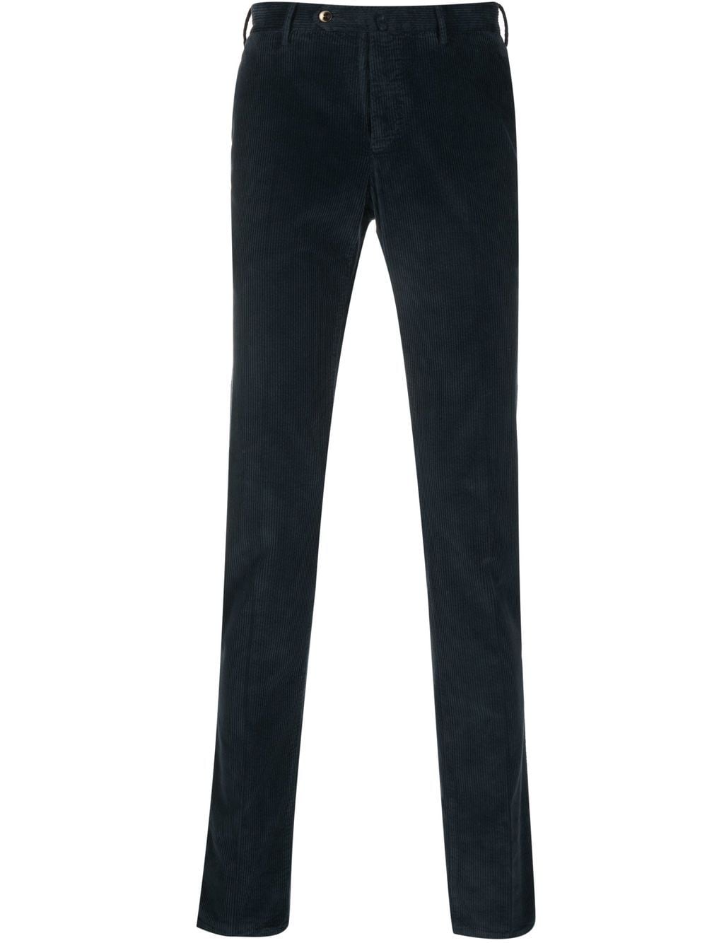 PT Torino fine ribbed straight-leg trousers - Blue von PT Torino