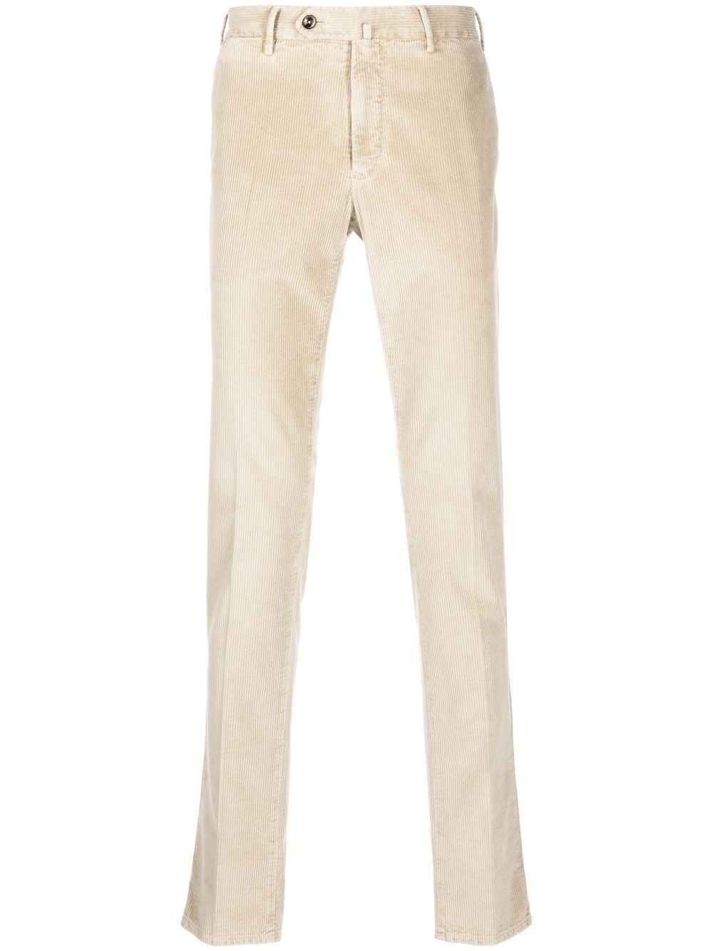 PT Torino fine ribbed straight-leg trousers - Neutrals von PT Torino