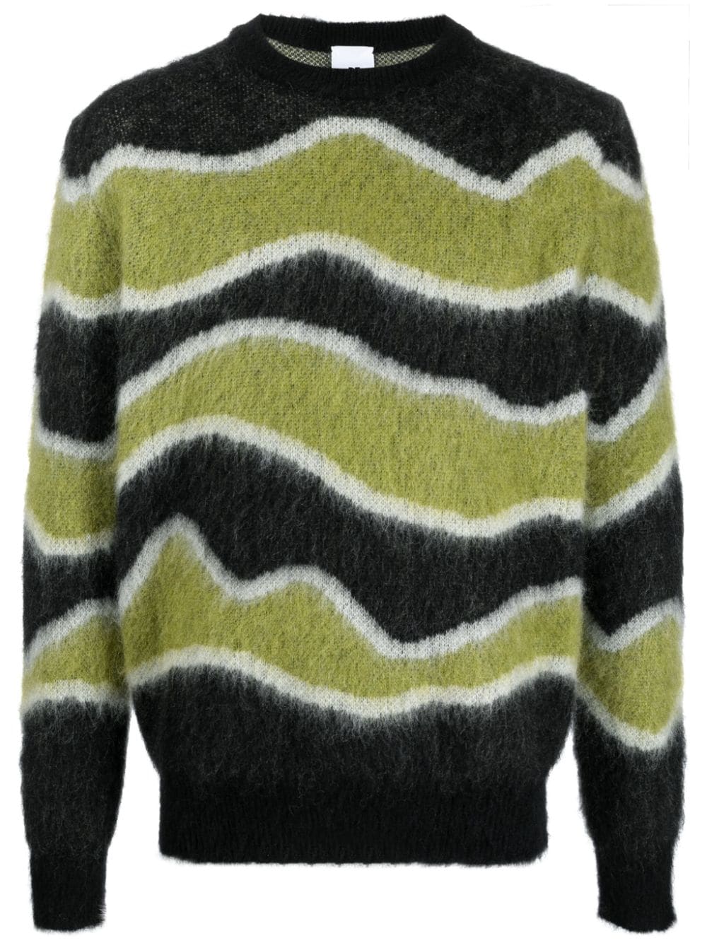PT Torino patterned intarsia-knit brushed jumper - Green von PT Torino