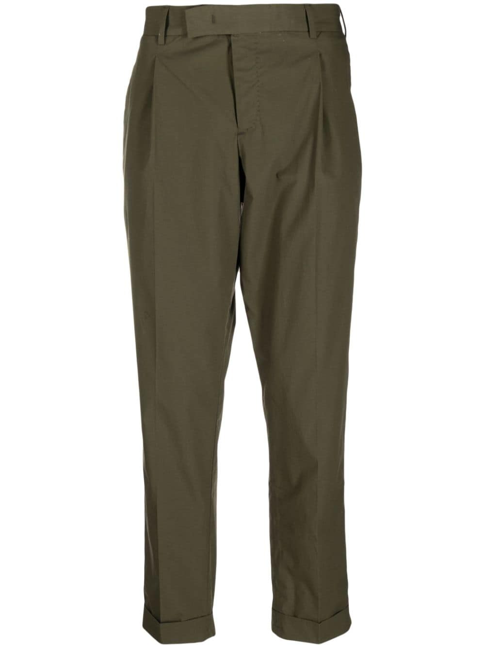 PT Torino pleat-detail straight-leg trousers - Green von PT Torino