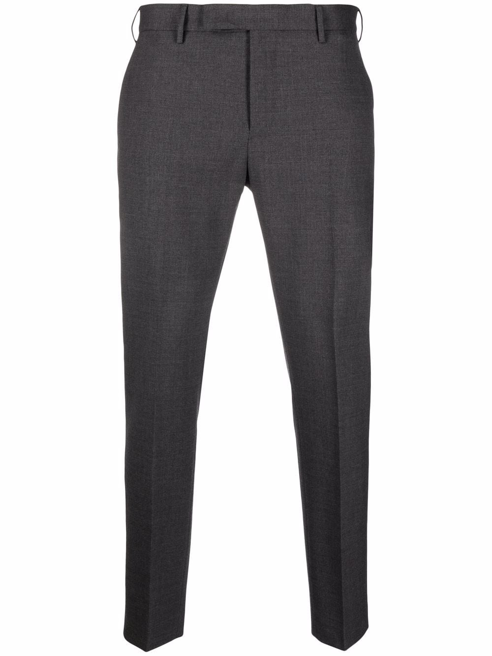 PT Torino pressed-crease charm-detail tailored trousers - Grey von PT Torino