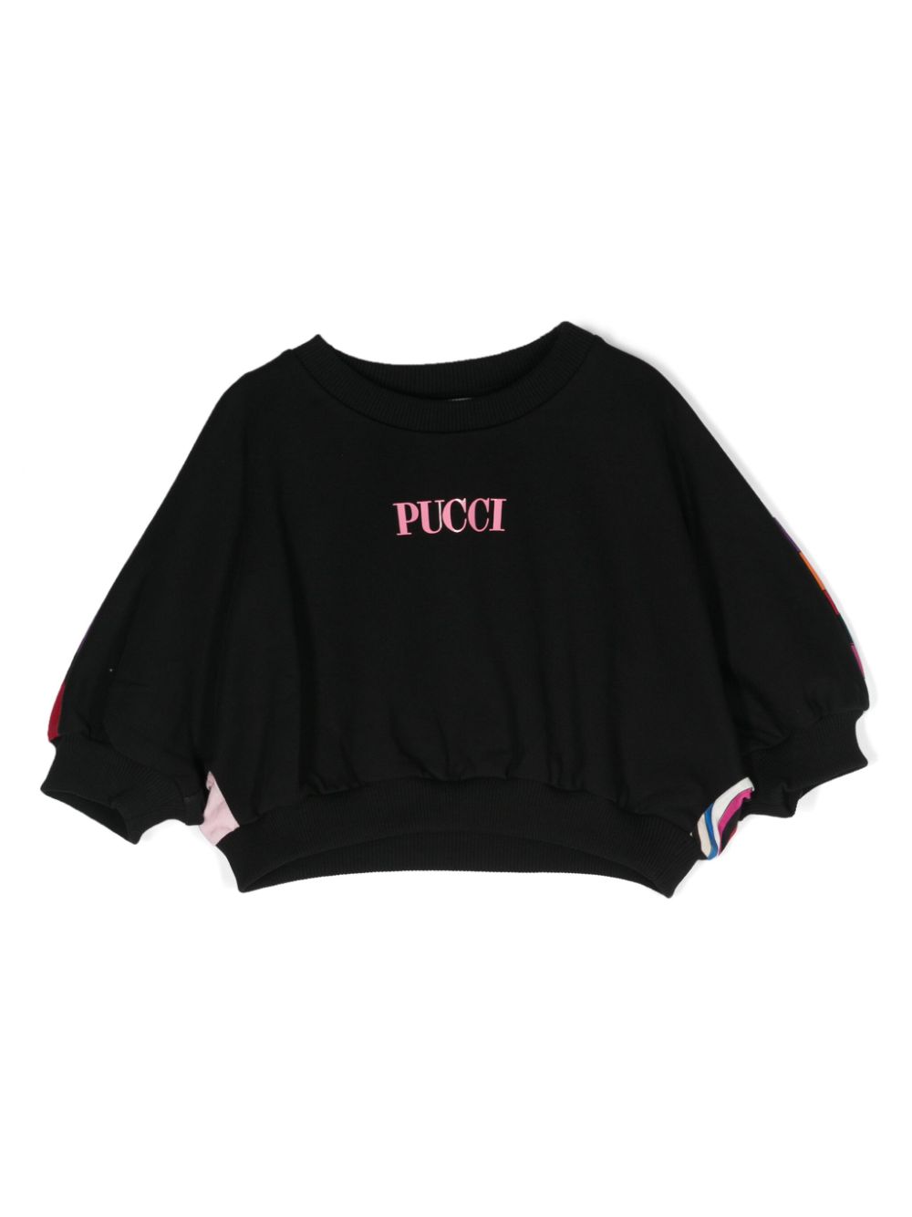 PUCCI Junior Iride-print cotton sweatshirt - Black von PUCCI Junior